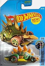 Hot Wheels 2017 Street Beasts Motosaurus (Dinosaur Car) 264/365, Green and Brown - $24.25