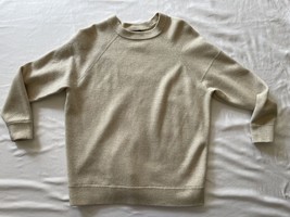 J CREW Oatmeal gray merino wool crewneck sweater XS For Size See Pics VGC - £11.50 GBP