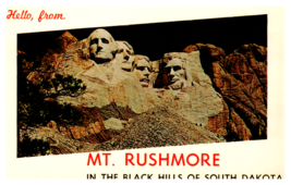 Mt. Rushmore Black Hills South Dakota Postcard Unposted - £3.82 GBP