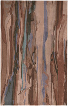 10' X 14' Blue and Red Wool Abstract Hand Tufted Area Rug - €2.634,95 EUR