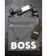 HUGO BOSS Pixel Logo Recycled Material Med Grau Umschlag Riemen Schulter... - $67.67 CAD