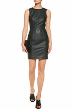 Dress Leather Mini Bodycon Women Sexy Party Wet Look Clubwear Short Us B... - £121.17 GBP