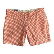 Polo by Ralph Lauren Mens Shorts Adult Size 50B Orange Checkers Pockets ... - $26.98
