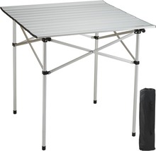 Vevor Folding Camping Table, Outdoor Portable Lightweight Aluminum Ultra, Silver - £35.14 GBP