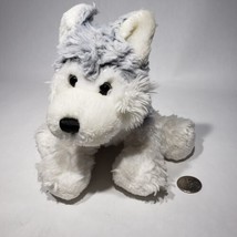 Ganz Webkinz Gray White Husky 8&quot; Plush HM120 Stuffed Animal no Code Retired - £10.38 GBP