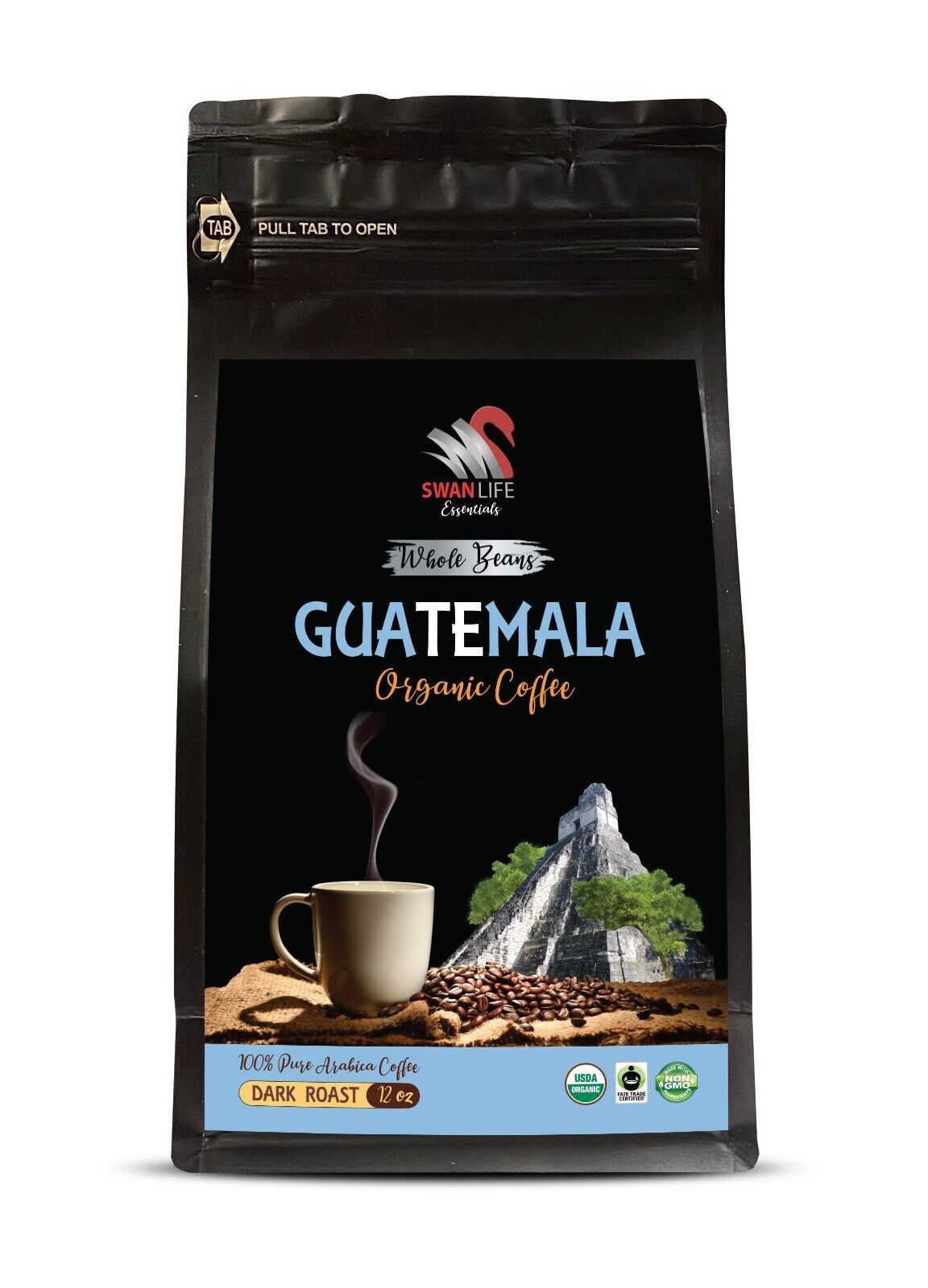 organic coffee - low acidity -WHOLE BEANS - GUATEMALA COFFEE ORGANIC - 1... - $18.92