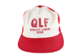 Vintage 80s K Products Distressed Quality Liquid Feed Spell Out Trucker Hat USA - £19.74 GBP