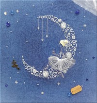 Moonlight dream Сross stitch ballerina pattern pdf - Swan lake cross stitch  - £8.02 GBP
