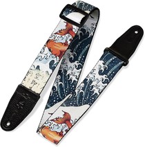 Levy&#39;S Leathers Mpd2-016 2&quot; Polyester Guitar Strap With Original Artist&#39;S Design - £31.89 GBP