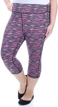 Material Girl Womens Active Plus Size Cropped Leggings 1X Multi Space Dye - £31.60 GBP