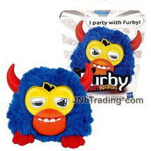 Year 2012 Furby Party Rockers 3&quot; Electronic Plush Blue Red Horn Furbling... - $34.99