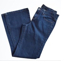 Calvin Klein Jeans Dark Wash Mid Rise Flare Blue Jeans Size 4 Waist 29.5 Inches - £25.94 GBP