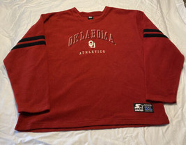 Vintage Starter Oklahoma University Athletics Sweater Red Mens XL - £15.22 GBP