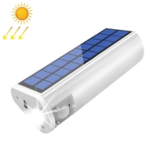 Portable Indoor/Outdoor Waterproof Solar Panel Lamp, Power Bank, Blue/Re... - £45.48 GBP
