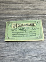 Vintage Antique Decalcomanie Album Scratch Pictures Transfers KG JD - $187.97 MXN