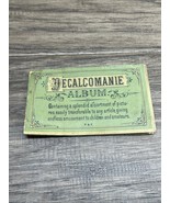 Vintage Antique Decalcomanie Album Scratch Pictures Transfers KG JD - $187.97 MXN