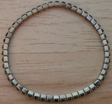 Green Stone Bracelet Stretchy Stone 2 Inches Cute Accessory Party Work C... - $6.99