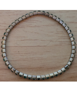 Green Stone Bracelet Stretchy Stone 2 Inches Cute Accessory Party Work C... - $6.99