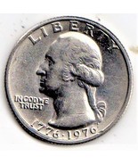 Washington Quarters 1776 - 1976 Bicentenial Quarter Plaine no Mint Mark - $3.90