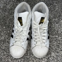 White/Black Adidas Superstar shell toe PCI 789002 Sneaker Shoe Size 4 - $248.00 MXN