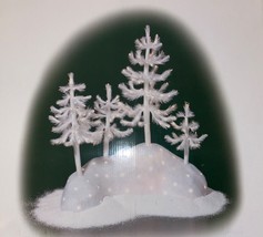 New Dept 56 Village Accessories Fiber Optic Woods White Trees 52986 Retired Box - £39.58 GBP