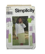 Simplicity 7971 Womens Sewing Pattern For Blouse Top Skirt &amp; Pants Size ... - $7.89 CAD