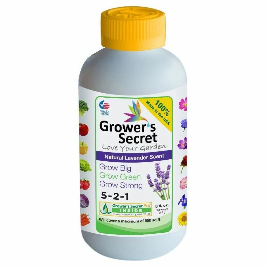 Grower&#39;s Secret 5 2 1 Plant Food Concentrate, 8 oz, lavender scent, organic - £11.98 GBP