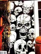 Human Skeleton Scary Skulls Door Cover Window Poster Halloween Horror De... - $91.97 MXN