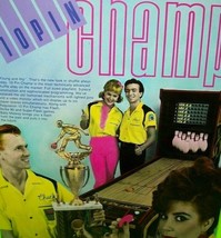 10 Pin Champ Arcade Flyer Original Shuffle Alley Vintage Retro Promo Art 1984 - £18.30 GBP