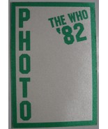THE WHO 1982 RARE PHOTOGRAPHER PASS FAREWELL TOUR SYRACUSE NY USA PETER ... - $20.25 CAD