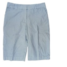 Briggs New York Blue White Striped Shorts 8 Front Pockets Belt Loops - £3.75 GBP