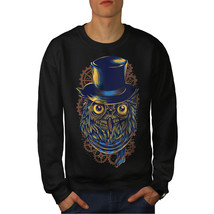 Wellcoda Owl Cool Fashion Mens Sweatshirt, Sir Bird Casual Pullover Jumper - £24.11 GBP+