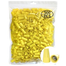 500 Pcs Electrical Wire Connector Screw Terminal, Yellow Wire Caps Twist... - $36.51