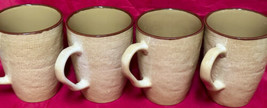 Cabela&#39;s River Birch Coffee Mugs (4) Holds 14 OZ    4-3/8&quot; Stoneware - £18.90 GBP
