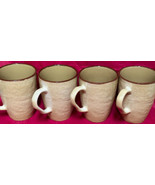 Cabela&#39;s River Birch Coffee Mugs (4) Holds 14 OZ    4-3/8&quot; Stoneware - £18.79 GBP