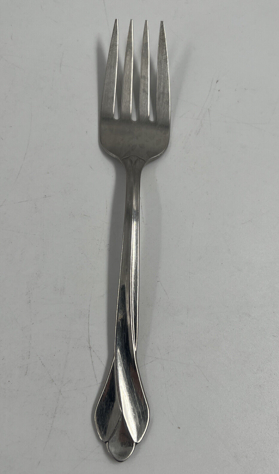Oneida Tribeca Glossy Stainless Flatware Silverware Cold Meat Fork 8.25&quot;... - $9.89