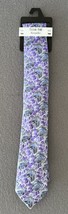 Bespoke Men’s Tie New York - floral purple slim tie New - £16.08 GBP