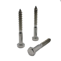 3/8&quot; X 3&quot; Stainless Hex Lag Bolt Screws for Wood, (10 Pack) - £15.07 GBP