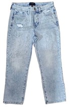 Womens LUCKY BRAND Zoe High Rise Straight Distressed Jeans - 8/29 Ankle - £14.82 GBP