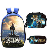 WM Legend Of Zelda Backpack Lunch Box Pencil Case Outdoor School Package  - $54.99