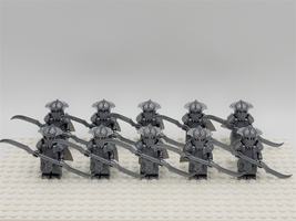 Mirkwood Elf Palace Guards Double-Bladed Army The Hobbit 10pcs Minifigures Toys - £17.13 GBP