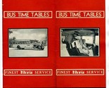 Great Eastern Nation Wide Bus System Time Tables 1933 Cleveland Ohio  - £104.44 GBP