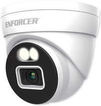 Seco-Larm EV-N2506-2W4WLQ Enforcer Ip 5MP Full Color Turret Camera, White - £67.86 GBP
