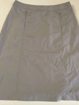 Hennes Women&#39;s Skirt Khaki Zippered Casual Skirt Size 40 US 10 - £9.73 GBP