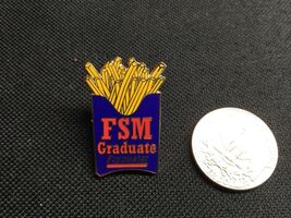 McDonalds Fry master Frymaster FSM GRADUATE Employees Lapel Hat Apron Pin - $19.78