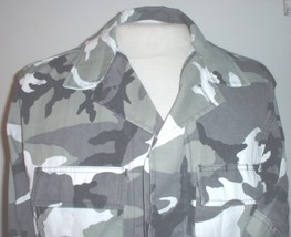 BDU-style coat &quot;urban camouflage&quot; Med-Regular; Prestige Apparel, gray hi... - £35.20 GBP