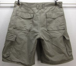 OLD NAVY  MEN&#39;S SERIAL No ML135 W36 (6) POCKET KHAKI CARGO SHORTS ARTICL... - $23.82