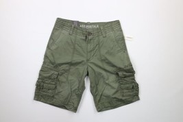 New Aeropostale Mens Size 30 Military Style Below Knee Cargo Shorts Green Cotton - £29.72 GBP