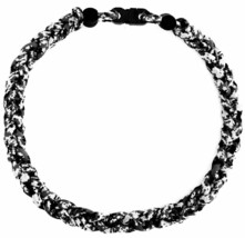 3 Rope Tornado Braided Boys Youth Baseball Necklace 18&quot; 20&quot; Black Camo New - £7.81 GBP