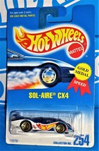 Hot Wheels Mid 1990s Release #254 Sol-Aire CX4 Blue w/ Gold WSPs Race Team - £3.89 GBP